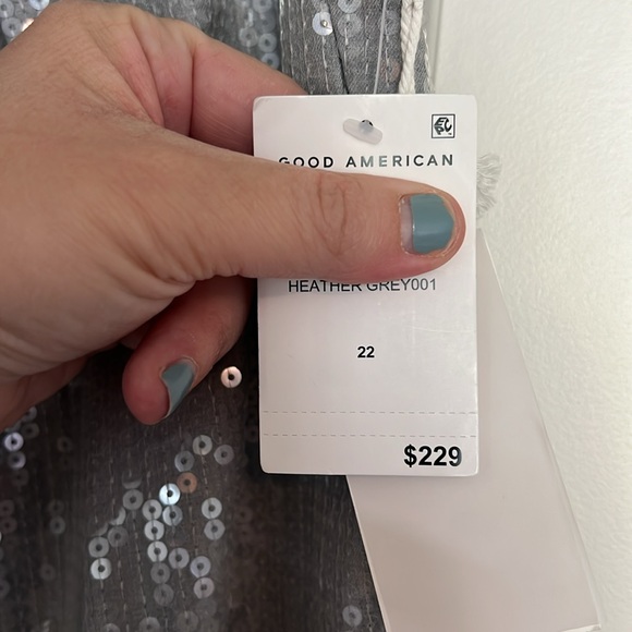 NWT Good American Sequin Trousers - Picture 7 of 12